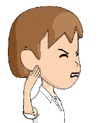 耳の下の痛みイメージ